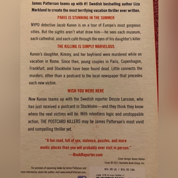 "Step On A Crack" & "The Postcard Killers" Book Bundle (X2) - James Patterson - Picture 3 of 5
